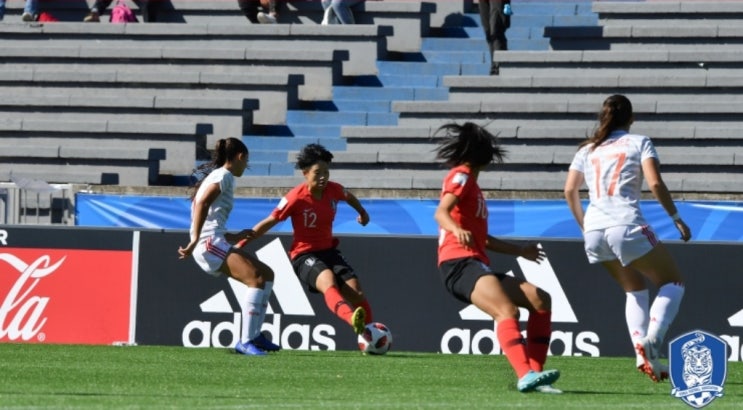  [U-17 여자월드컵] 허정재호, 스페인과 첫 경기서 0-4 패배