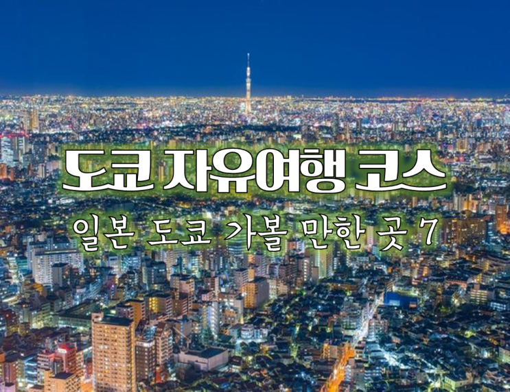  겨울 일본여행지추천 <도쿄 가볼만한곳 7선> 자유여행 코스로 딱이야