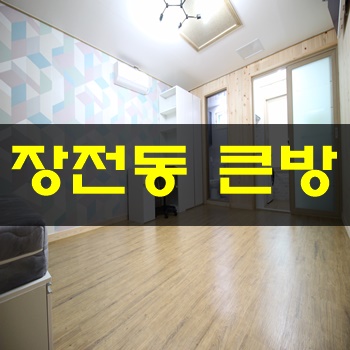 장전동원룸:: 신축 큰방은 여기~2명 생활가능