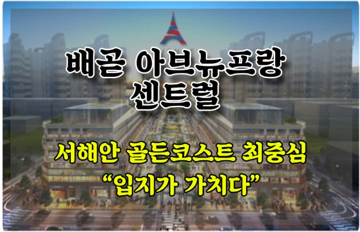  입지가 가치다! 배곧 아브뉴프랑 섹션오피스