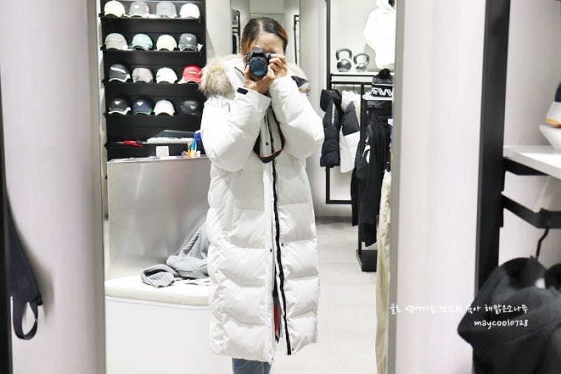 다이나핏 롱패딩 매시브 2.0 벤치다운 완전 이뿌당~~~