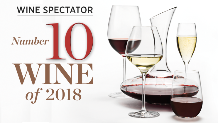  Wine Spectator (WS) Top 10 of 2018 (2018년 와인 스펙테이터 선정 100대 와인 중 1~10위)