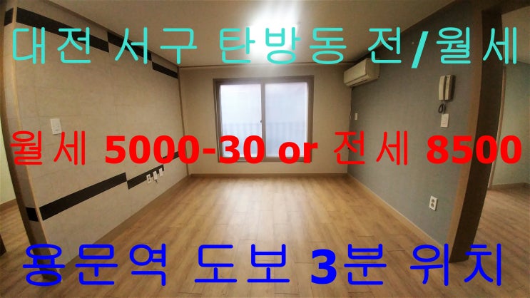  탄방동투룸/거실큰투룸/역세권/저렴한전세