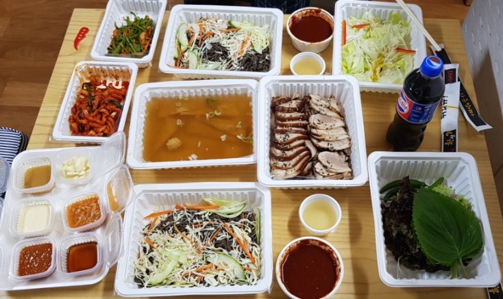  평택 송탄 배달 맛집, 한상가득차린족발