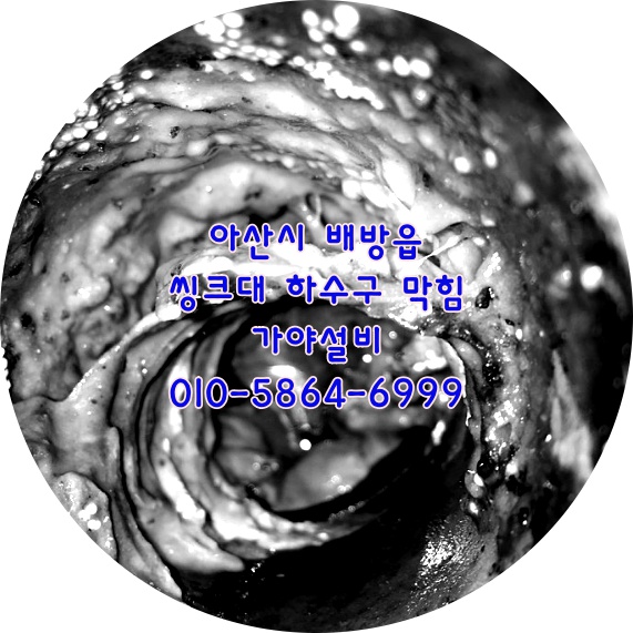  아산 배방 싱크대하수구역류 아파트주방하수구막혔어요