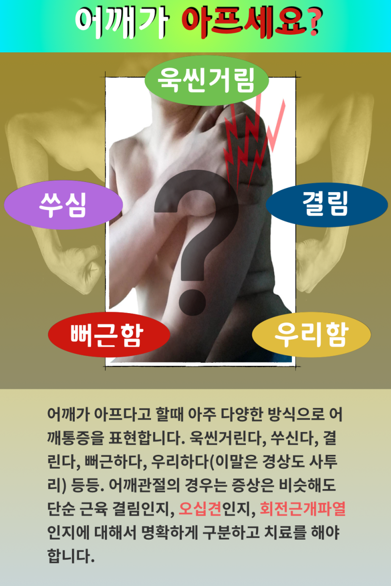 [대구수성구/경산도수치료] 오십견의 원인과 치료