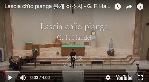  『카운터테너』 Lascia ch'io pianga 울게 하소서 - G. F. Handel 정민호 MinHo, Jeong | 서울가톨릭싱어즈