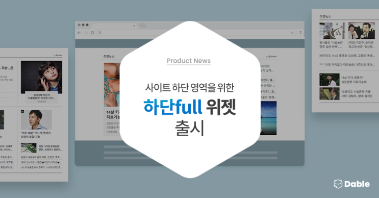  사이트 하단 영역을 위해 개발된 ‘하단 Full’ 위젯 출시