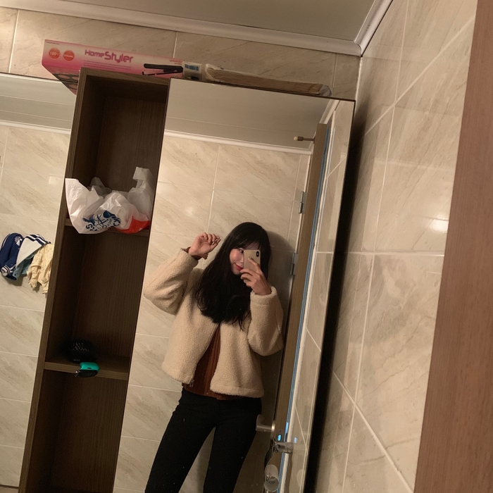 데일리룩 칠십오번째  젬마월드 무스탕