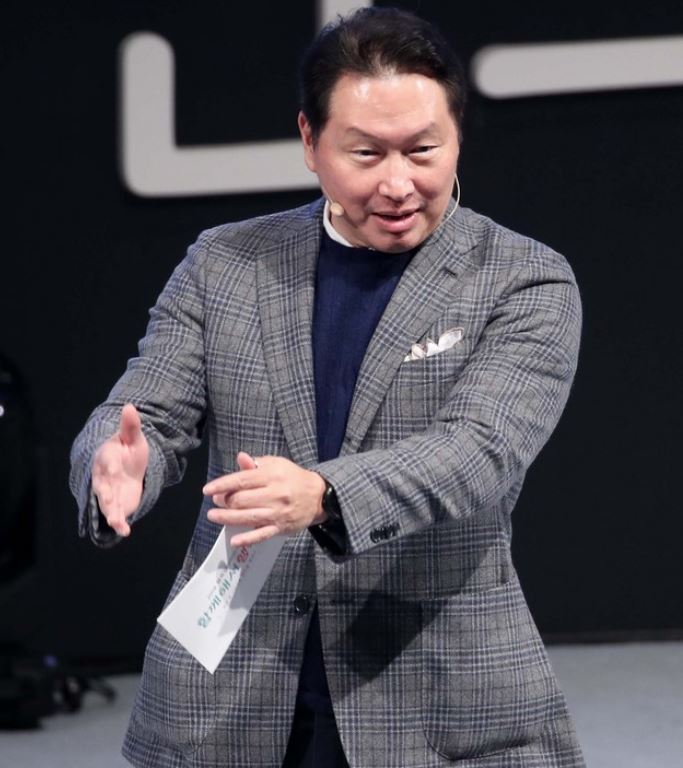 최태원 SK 회장, <b>보아오포럼 서울회의</b>서 반기문 이사장 등과 조찬