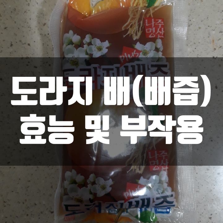  도라지,배(도라지배즙) 효능 및 부작용