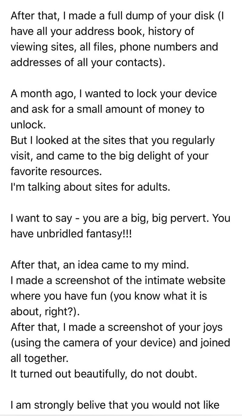 가짜 해커들이 보낸 메일 주의 : this account has been hacked! : 네이버 블로그