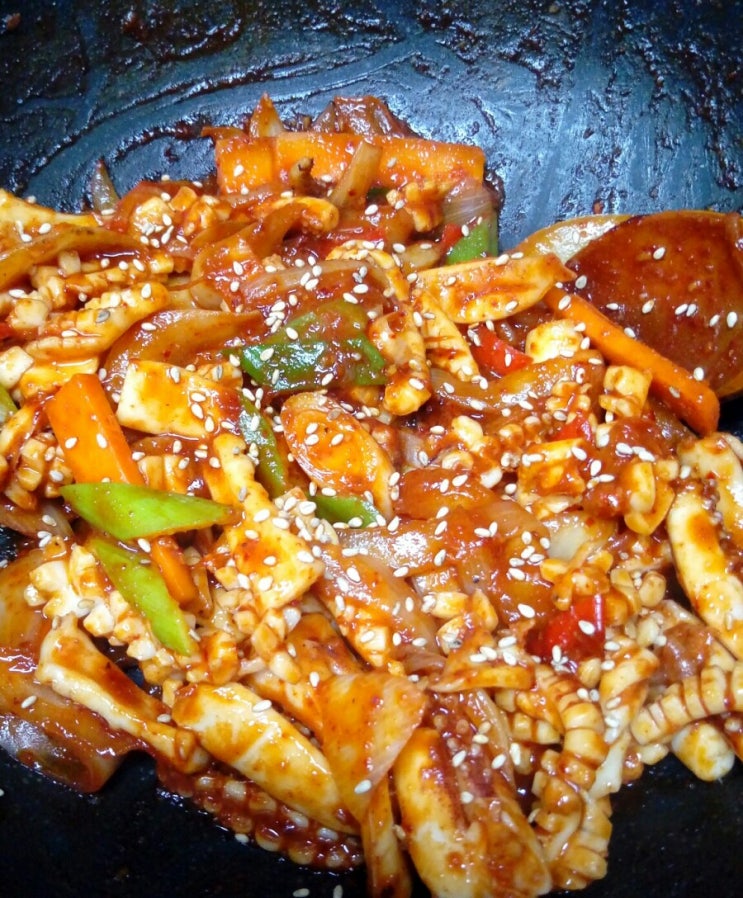  [일품요리]맛있는 오징어덮밥. 오징어볶음 레시피