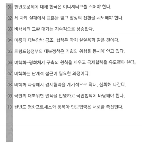  한반도 정책연구 / 181120