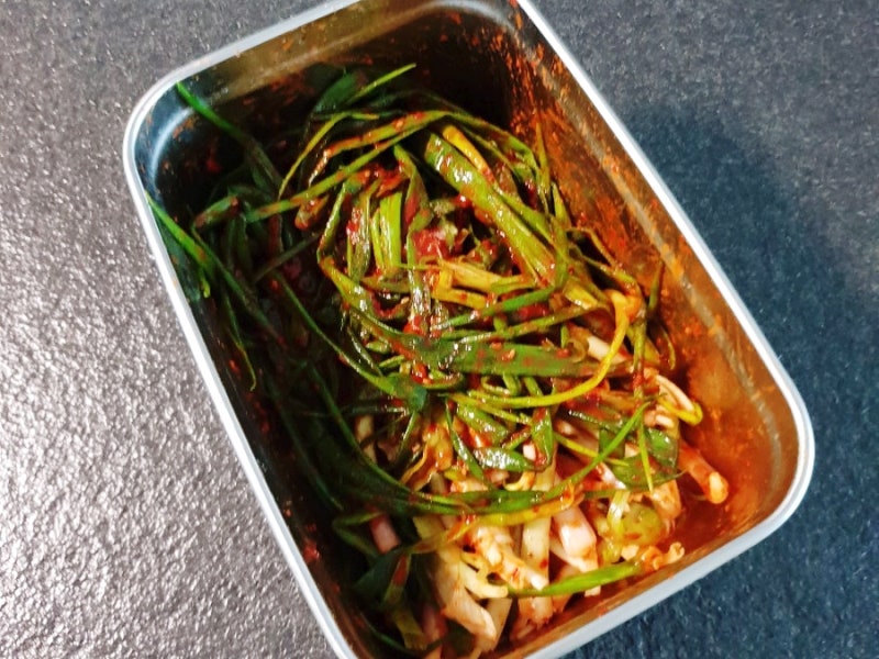 5분만에 만드는 감칠맛나는 쪽파김치