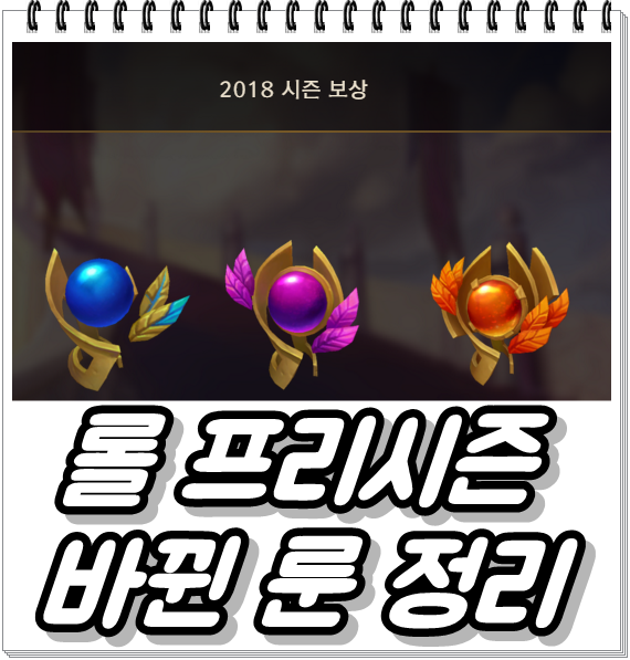  롤 프리시즌 기간동안 mmr 관리해야돼? 바뀐 룬 정리까지.