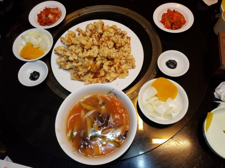 목포역 맛집 생활의 달인 탕수육과 중깐 중화루