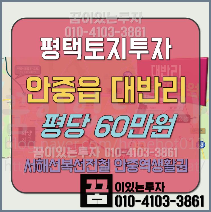 평택땅 안중읍 대반리 토지 (대반리땅, 평택 안중역세권 인근, 평택토지 투자)