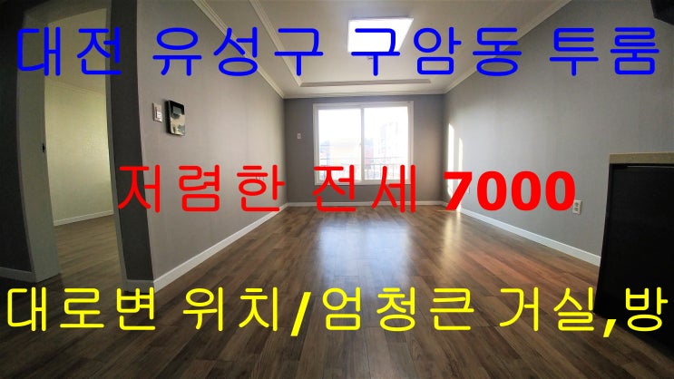  구암동투룸/채광좋은투룸/대전유성구암동/유성투룸