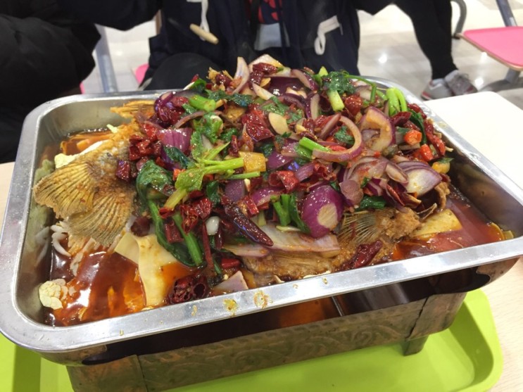 [D+77 동북사범대 일상]북원식당 2층 사천음식 생선요리&오리구이, 重庆烤鱼&酱板鸭