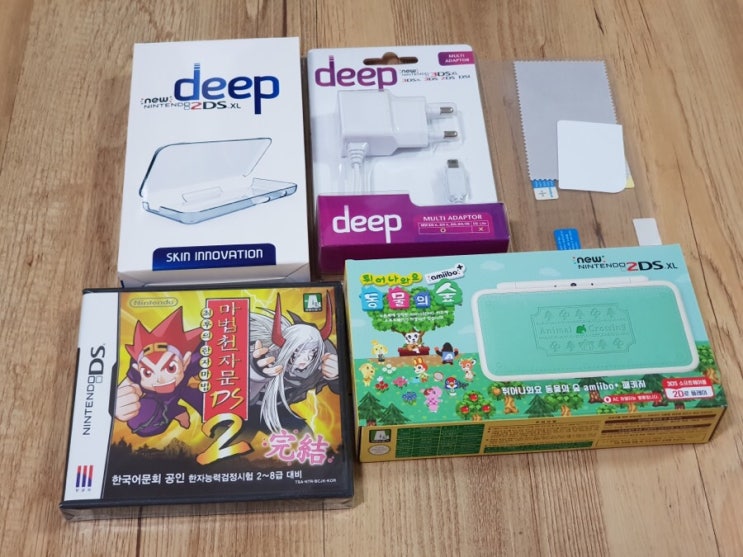  한정판 2DS XL 튀어나와요 동물의숲 에디션 구입