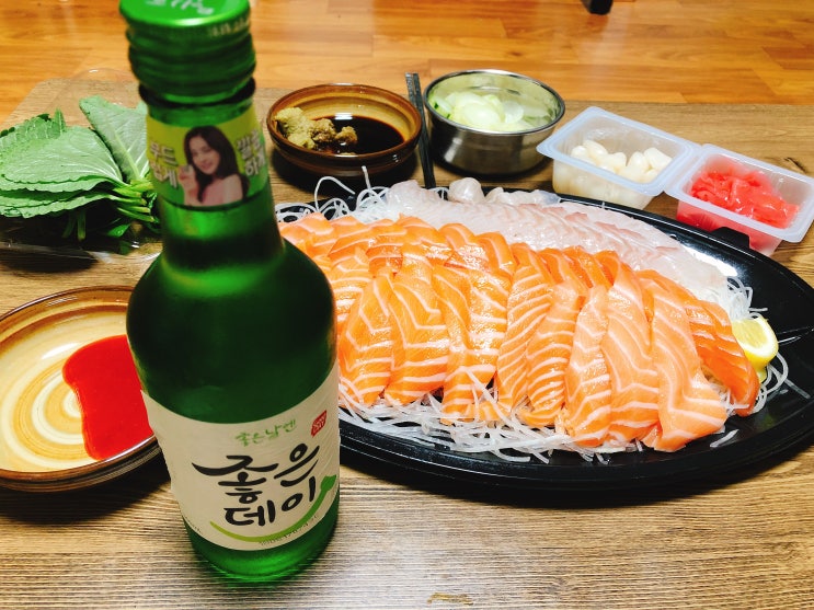  Costco 광어&연어 반반회   맛이따리