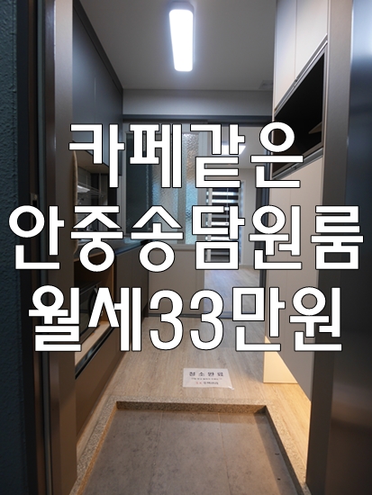  안중원룸월세 송담지구 카페같은 따뜻한 느낌의 원룸
