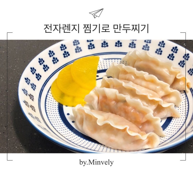 전자렌지 찜기로 만두찌기