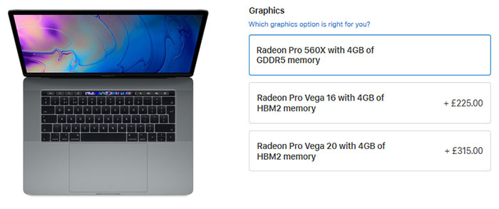 AMD Vega 20이 장착된 MacBook Pro 벤치 유출