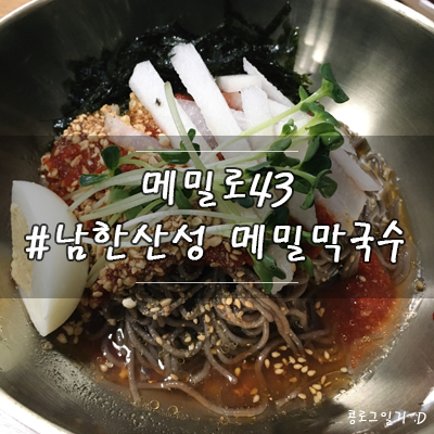  경기광주 맛집, 남한산성 막국수 메밀로43