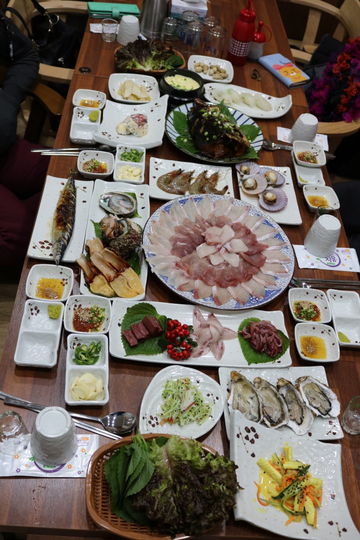  울산 호계 회집 대방어 맛집 뱃고동소리