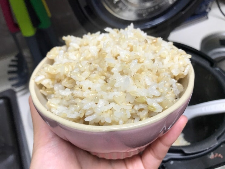  [신혼 밥상] 산엔청 쇼핑몰 무농약 메뚜기쌀 현미밥 만족 후기
