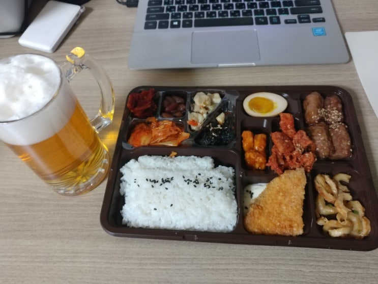  크롬바커(Krombacher) 독일 정통 맥주 + 편의점 도시락 안주로