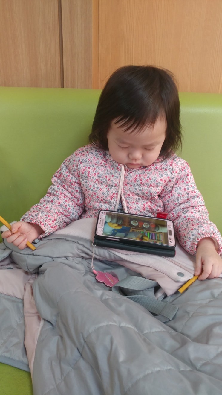  D+691 181126 22개월 아기 지우히메, 한달 새에 두번이나 입원 하게 되었어요.(아기 편도염 열감기 코로나 바이러스 울산 보람병원 1인실 입원)