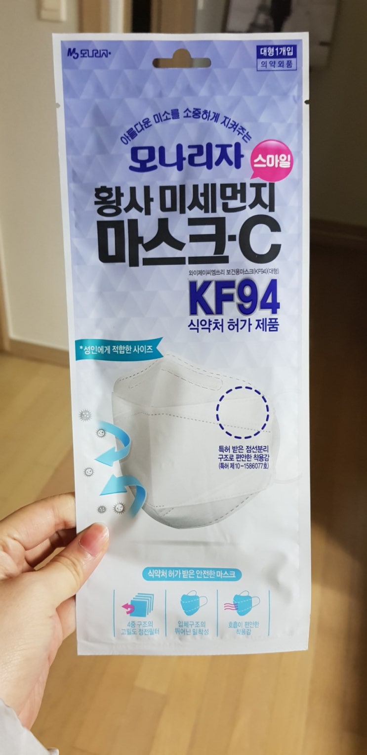  미세먼지 마스크 : 모나리자 황사미세먼지마스크-C