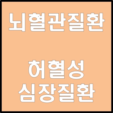  뇌혈관질환, 허혈성심장질환 2대질환의 중요성