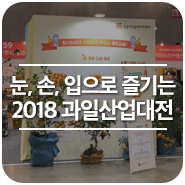 [기자단] 눈으로, 손으로, 입으로 즐기는 '2018 대한민국 과일산업대전'