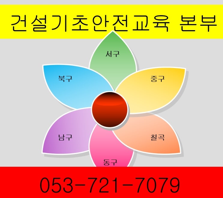  대구일용작업자안전교육 교육증