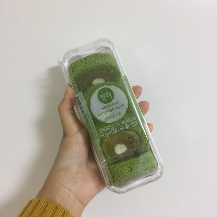  CU 편의점 - 모찌모찌롤 그린티