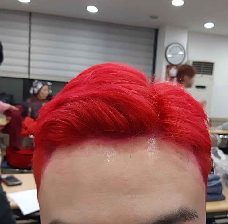  중랑구 면목동 미용실 ~머리잘하는 컴온헤어 탈색+레드염색