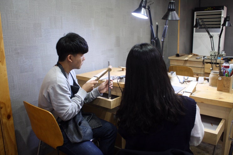  인천부평 반지공방 반지놀이터 반노리에서 이색커플링, 직접만든예쁜반지득템!