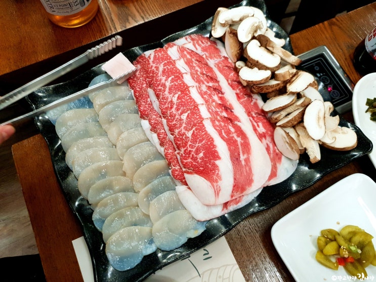  강남 고기집/대치동 청자골:한우 차돌삼합,김치찌개