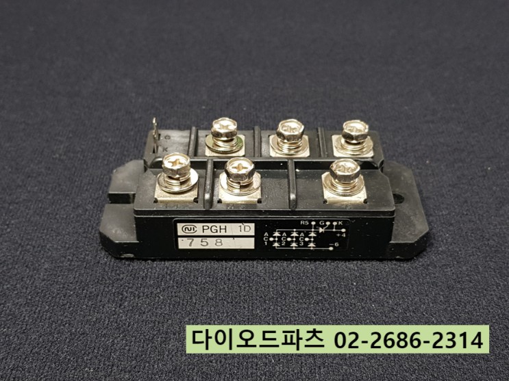 [판매중] PGH1D 758 / 일본 NI 반도체 브릿지다이오드+SCR 모듈