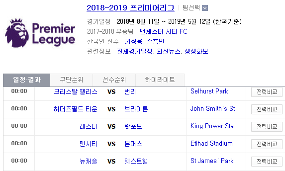 2018.12.01 EPL(프리미어리그) (크리스탈팰리스 vs 번리 허더즈필드 vs 브라이튼 레스터 vs 왓포드 맨시티 vs 본머스 뉴캐슬 vs 웨스트햄 사우샘프턴 vs 맨유) 2018.12.01 EPL(프리미어리그) (크리스탈팰리스 vs 번리 허더즈필드 vs 브라이튼 레스터 vs 왓포드 맨시티 vs 본머스 뉴캐슬 vs 웨스트햄 사우샘프턴 vs 맨유)