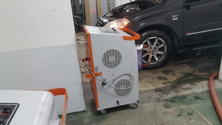  카이런 연소실크리닝 동영상, 엔진출력저하, 엔진소음, 엔진떨림, 자동차연비.
