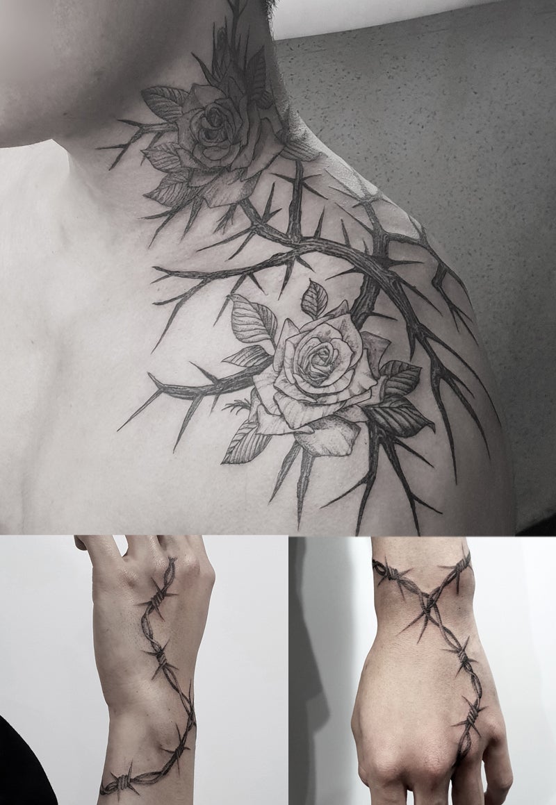 단지 세례명타투와 십자가타투만을 말씀하셨지만 세례명의 폰트와 크기상 제외하고 탄생석이 박힌 제 스타일의 십자가로 디자인을 보여드렸고  다행히 정말 마음에 들어하셔서 바로 작업 감행했습니다. #타투이스트한지 #타투 #문신 #타투이스트  #십자가타투#십자가타투#천주교#천주교교 #추천 #종교타투 #crosstattoo #finelinetattooartist ..., image size:800x1159