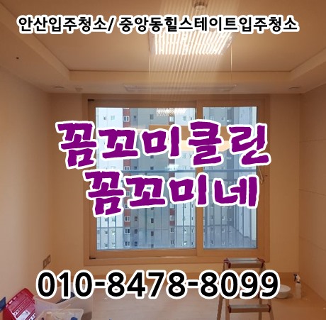 안산 힐스테이트중앙 입주청소