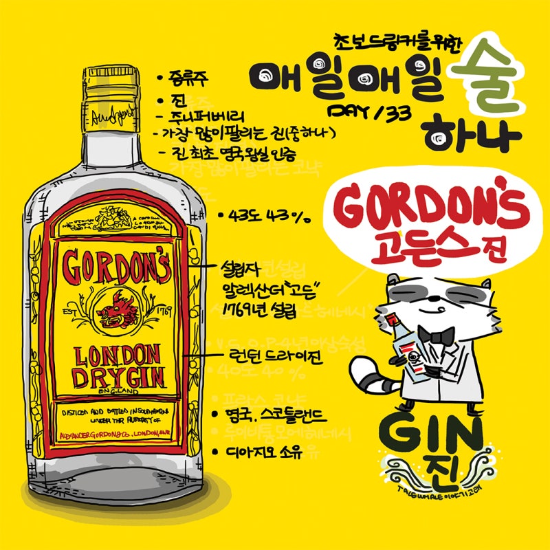 초보드링커를 위한 매일매일 술 하나 DAY33 고든스 진 : 네이버 블로그
