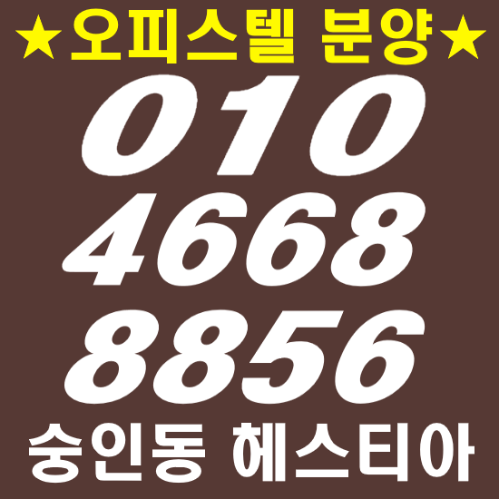  종로구 숭인동 헤스티아 오피스텔 분양마감임박 친절상담