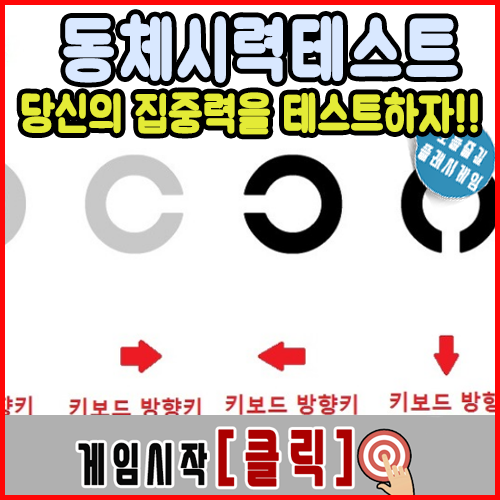  동체시력테스트